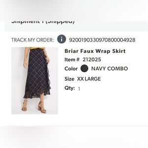Briar Faux wrap skirt